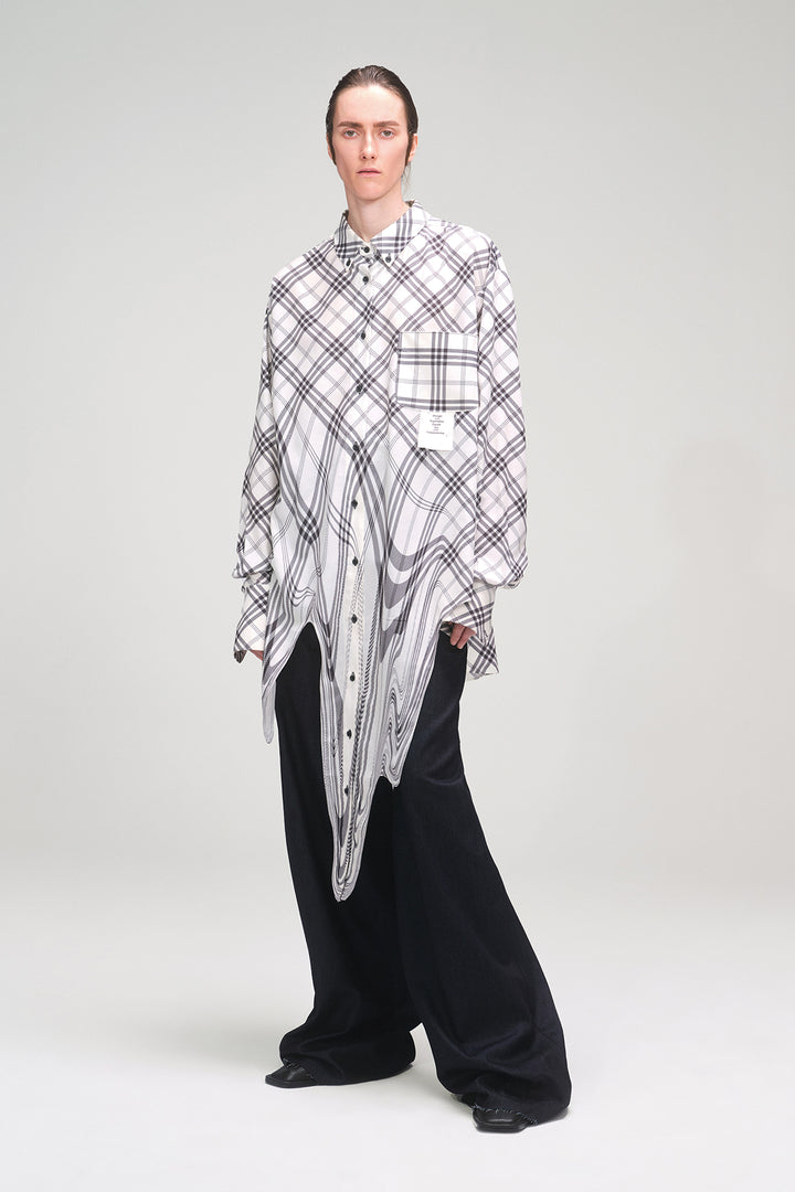 Melting Plaid Shirt