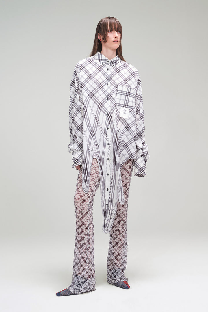 Melting Plaid Shirt