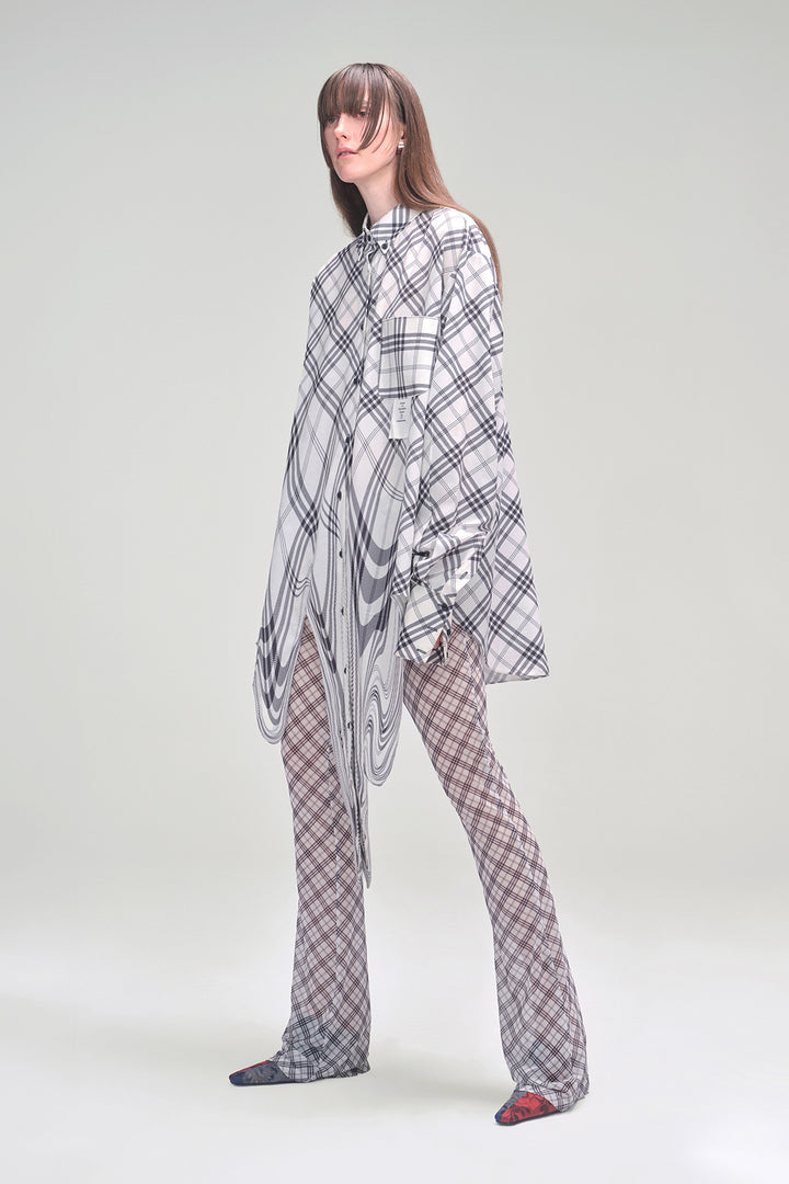 Melting Plaid Shirt