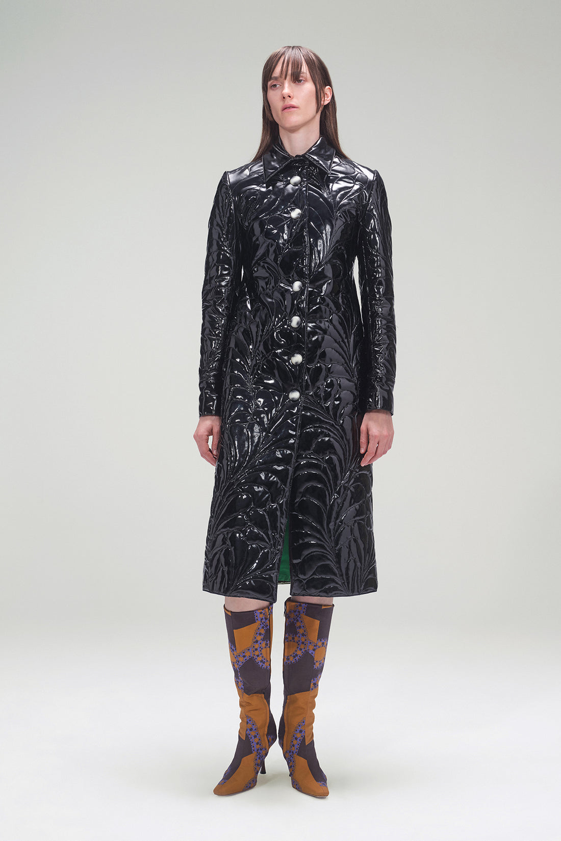 Embroidered Coatdress