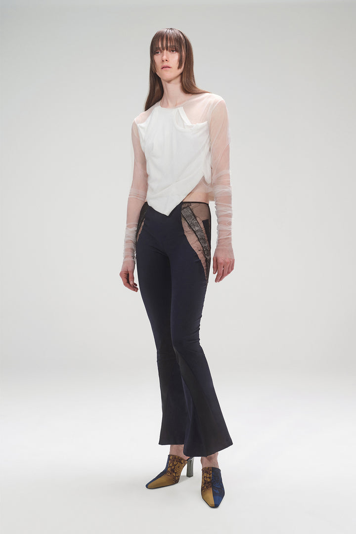 Tulle Wrinkled Top