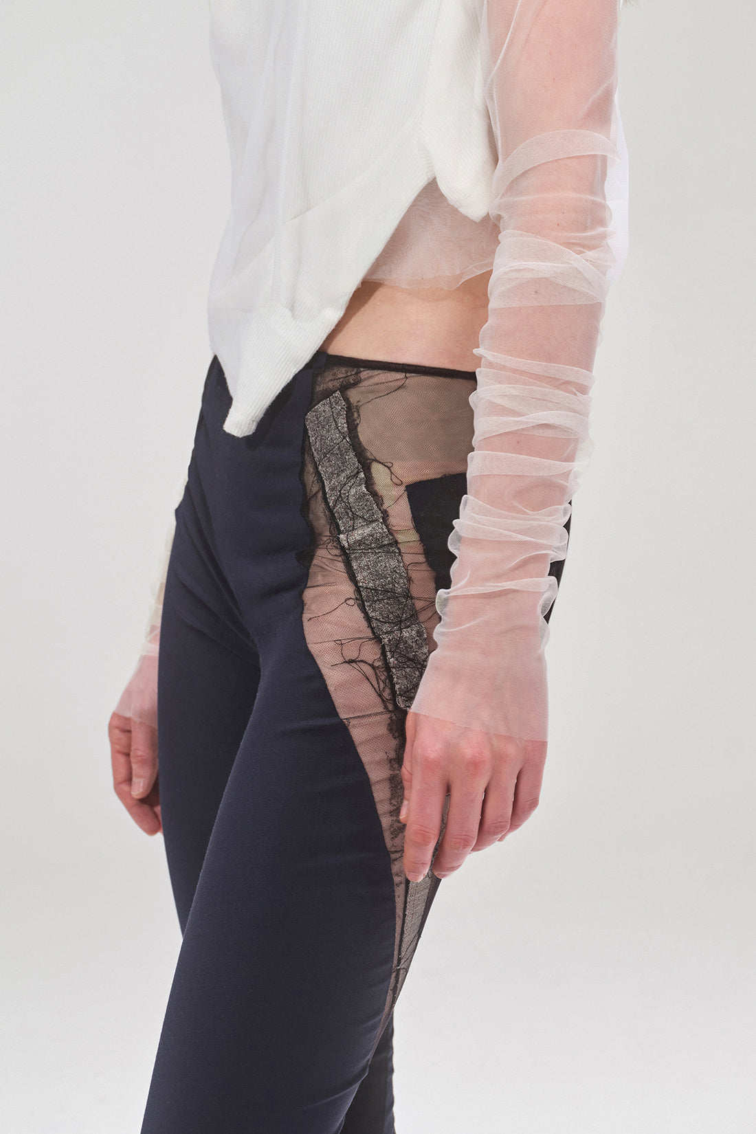 Tulle Wrinkled Top