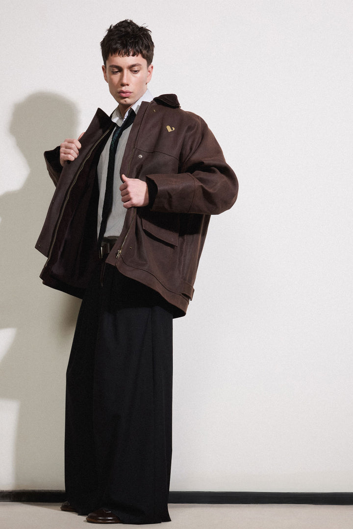 Waxed Jacket in Brown