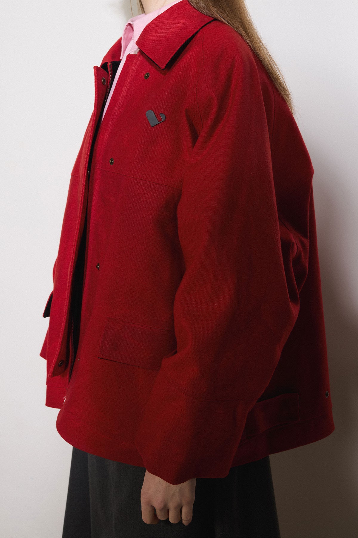 Waxed Jacket in Red