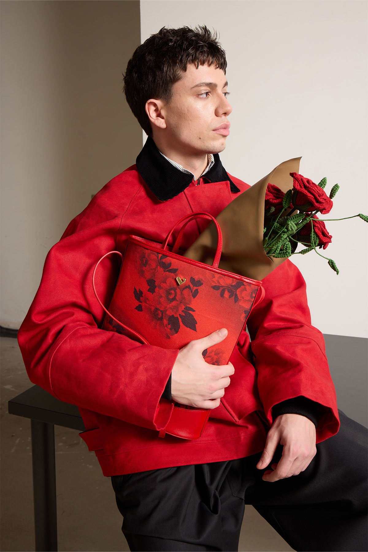 Waxed Jacket in Red