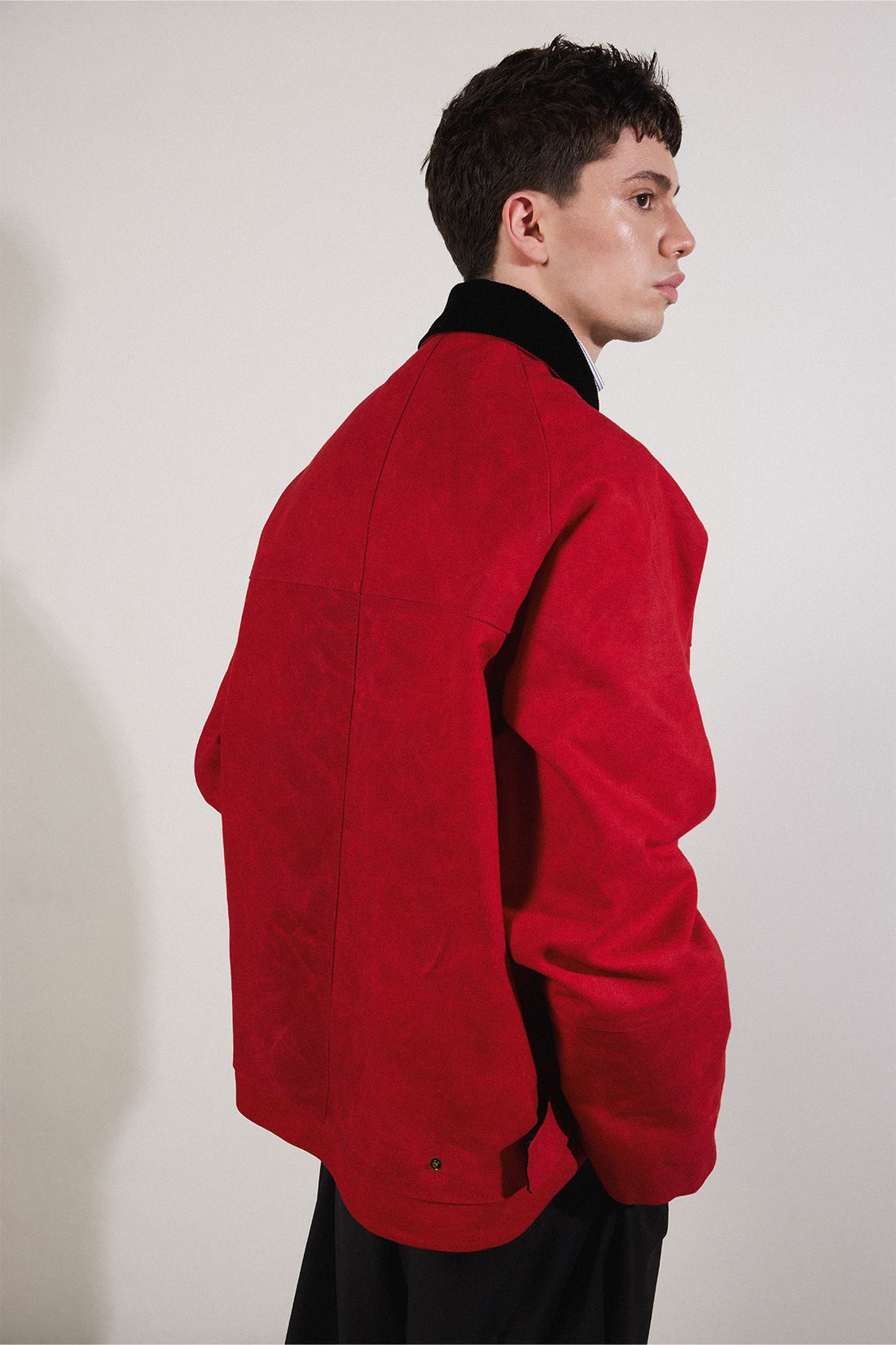 Waxed Jacket in Red