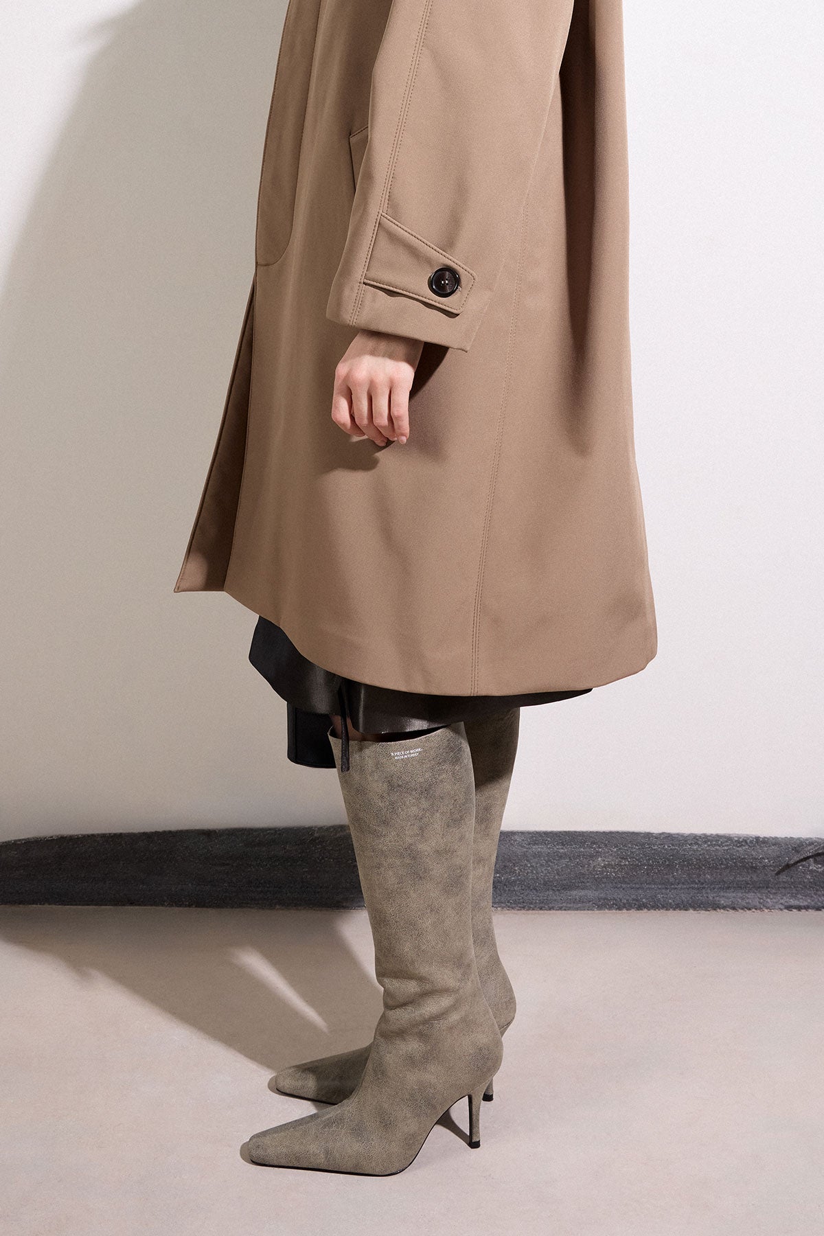 Printed Leather Boots