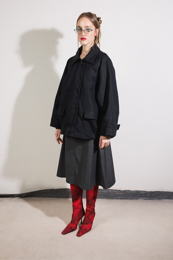 Waxed Jacket in Black