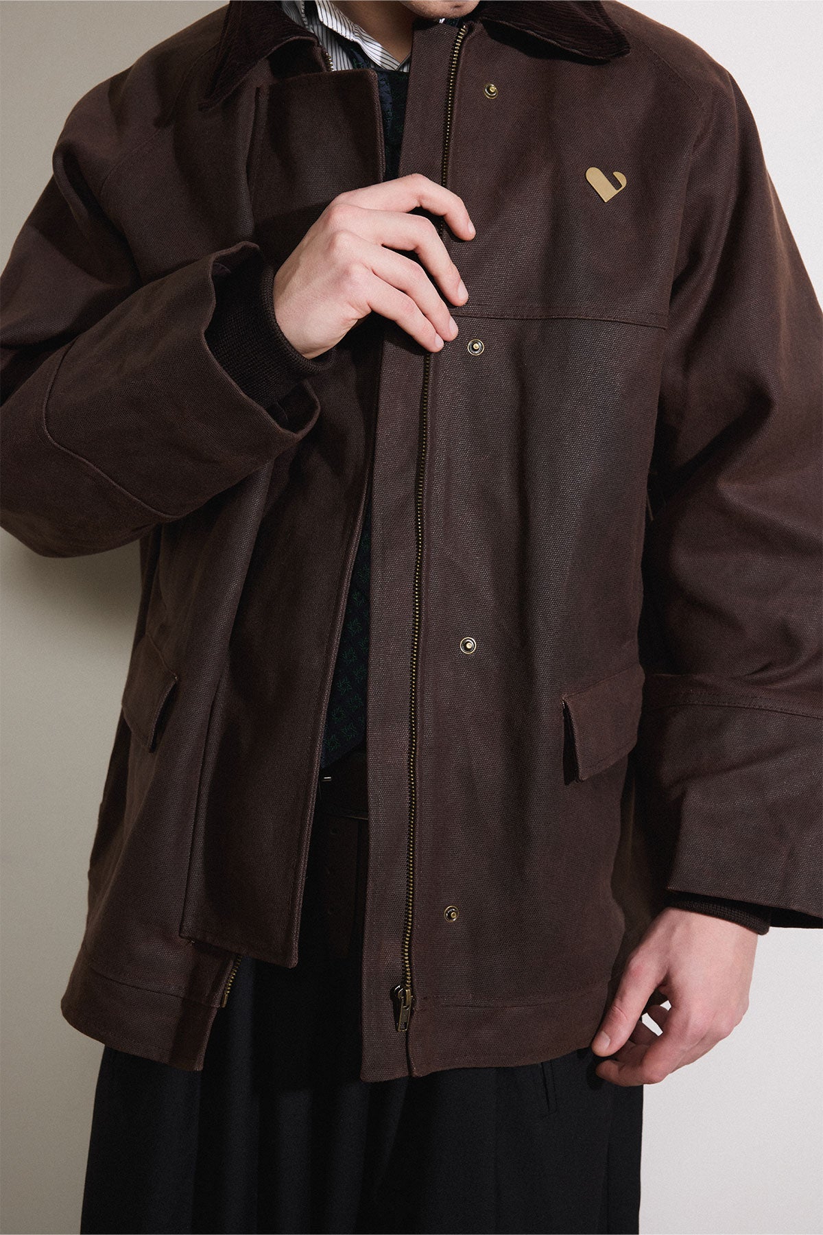 Waxed Jacket in Brown