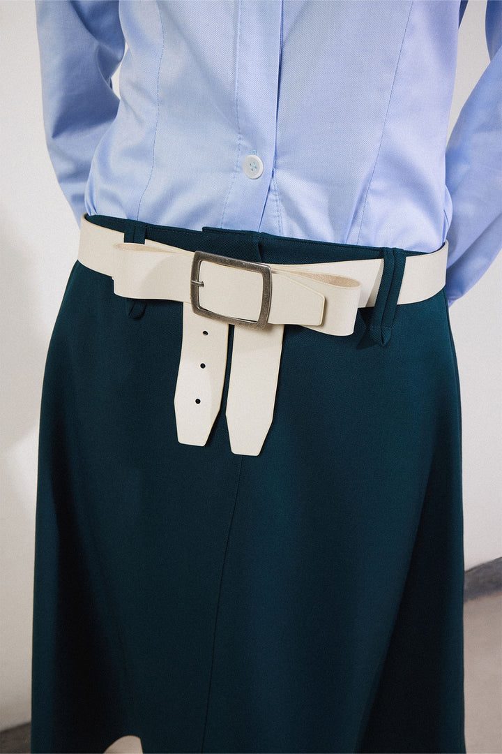 Flared Skirt in Green
