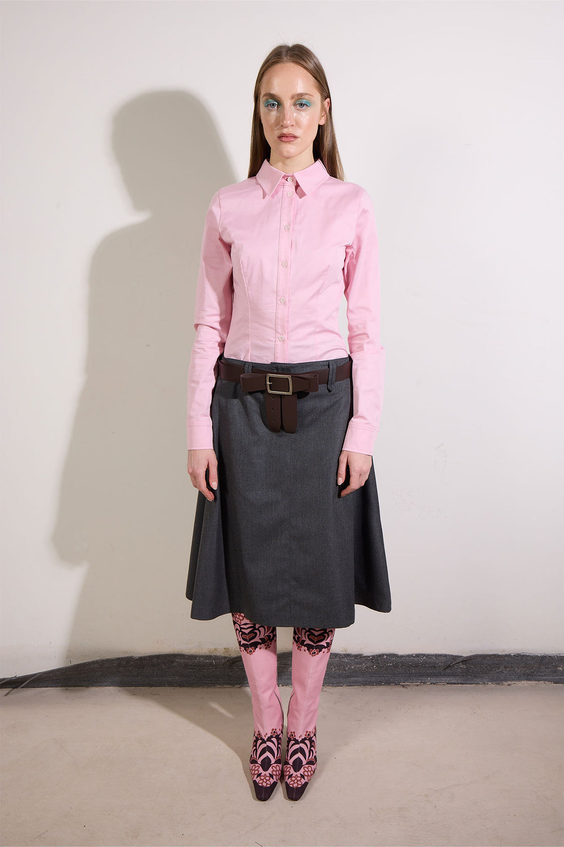 Flared Skirt in Gray