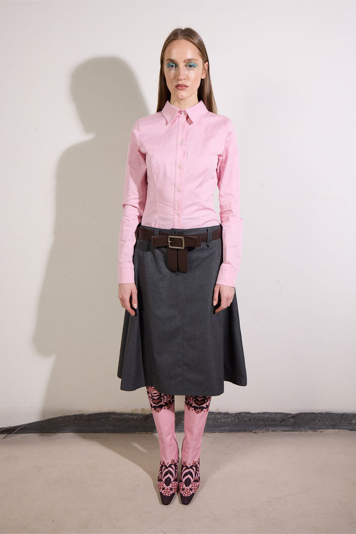 Flared Skirt in Gray