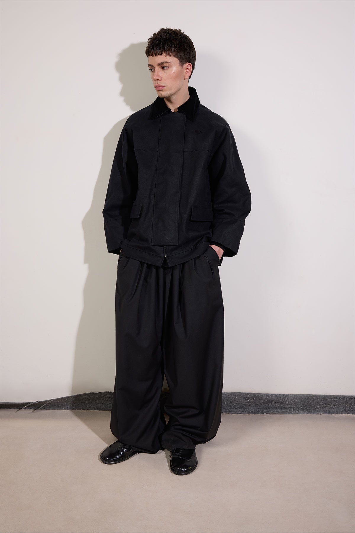 Waxed Jacket in Black