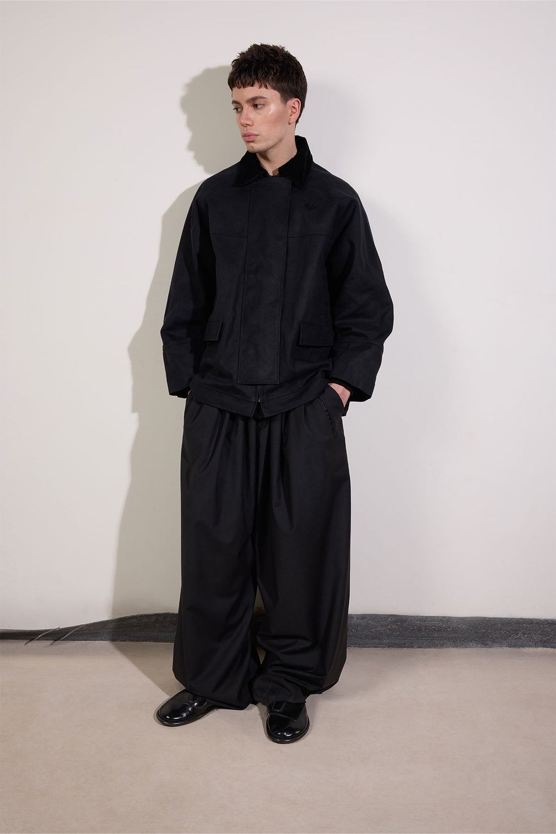 Waxed Jacket in Black