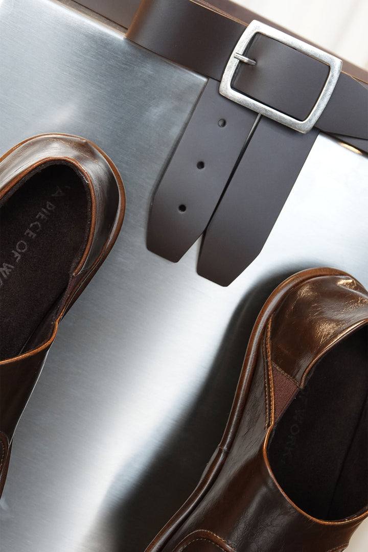 Leather Belt in Brown