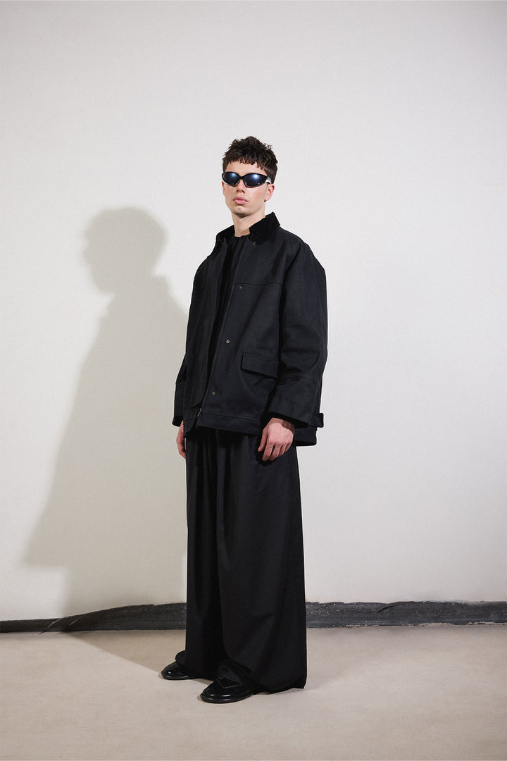 Waxed Jacket in Black
