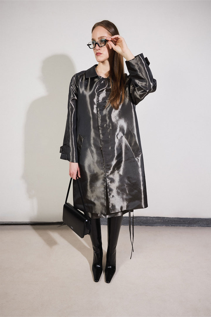 Carolyn Coat in Gray
