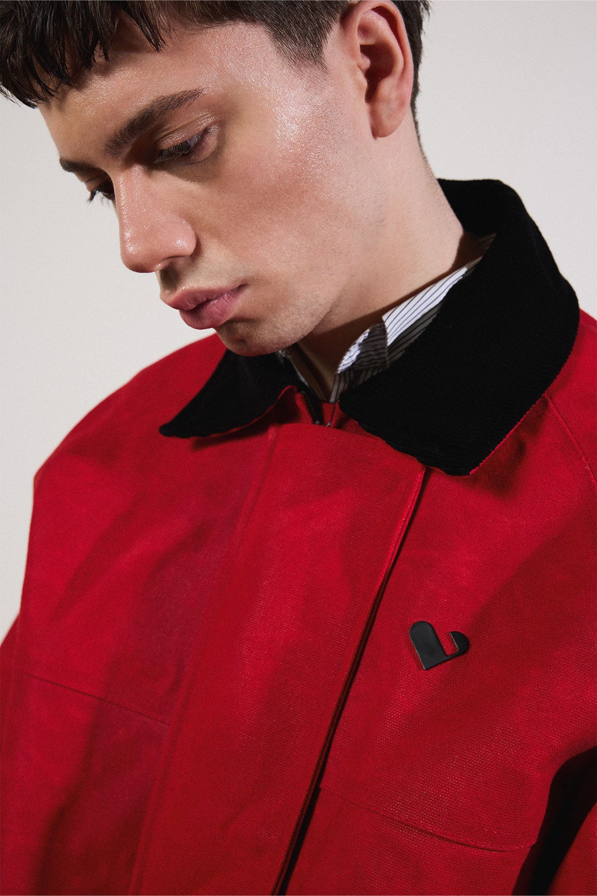 Waxed Jacket in Red