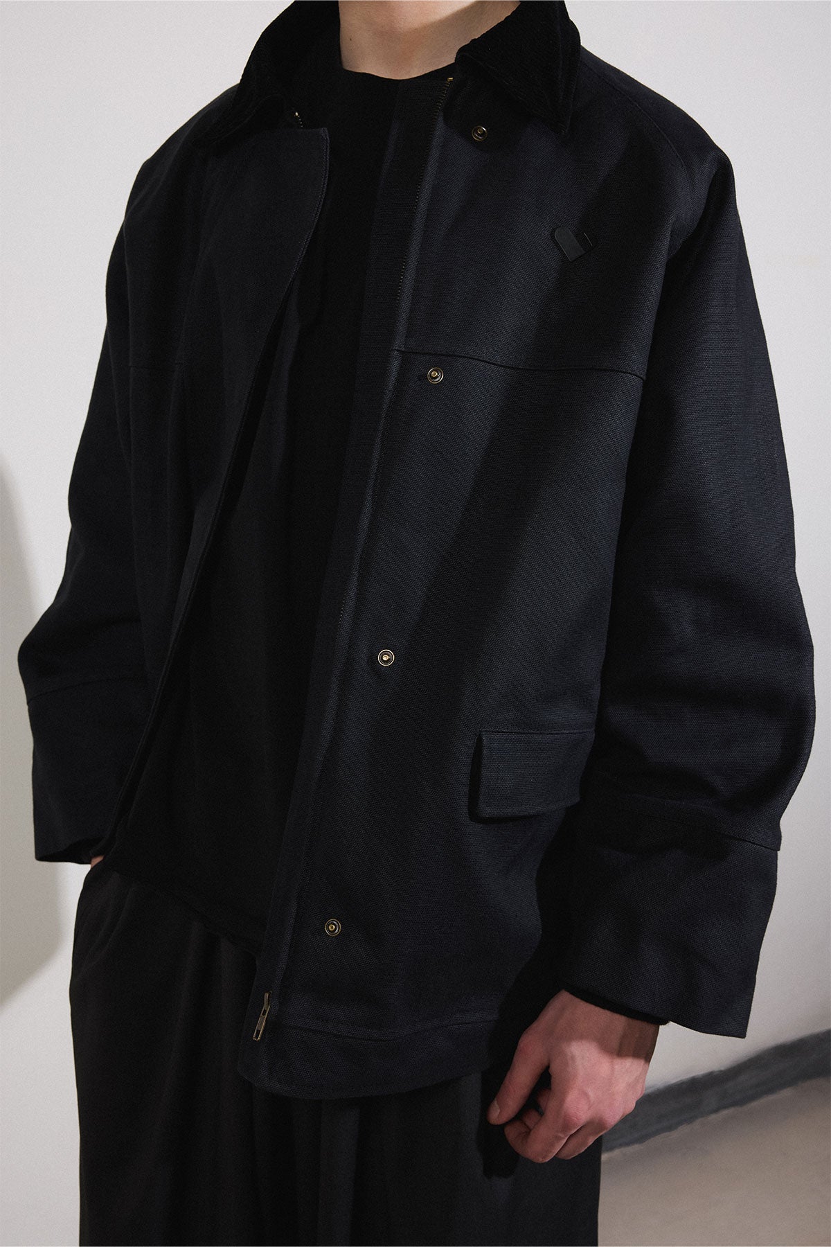Waxed Jacket in Black