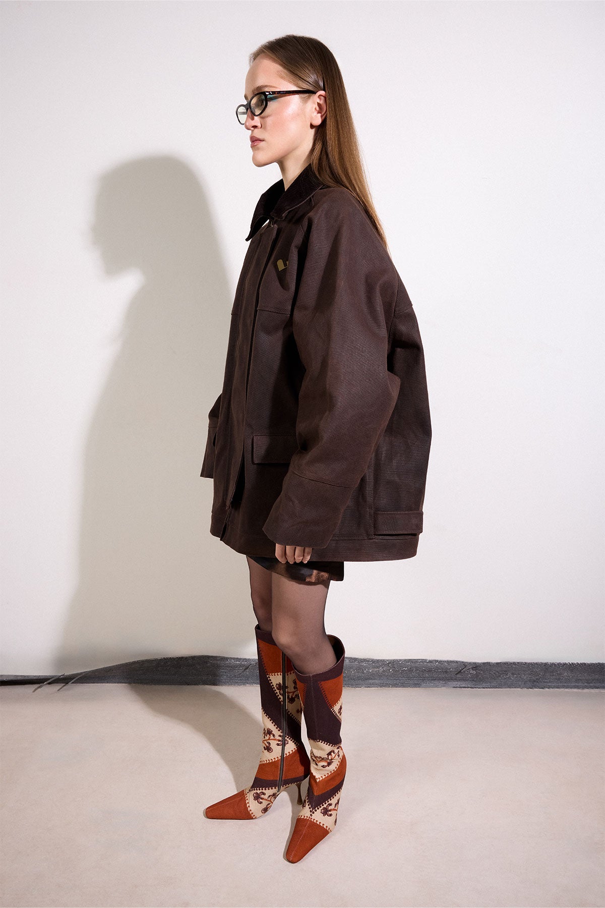 Waxed Jacket in Brown