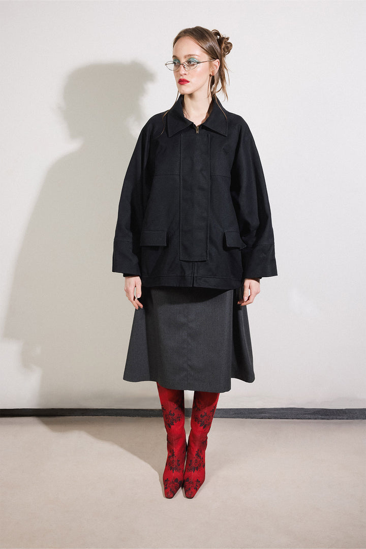 Waxed Jacket in Black